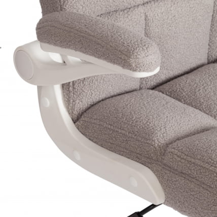 Кресло офисное Lugano Wh ткань teddy, светло-серый_6