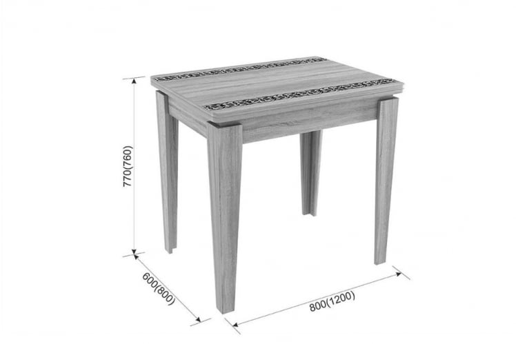 Стол обеденный раскладной Фантазия Белый_2