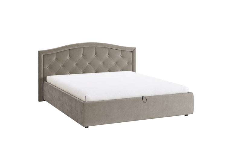 Кровать 1.6 Верона 2 с подъем. механизмом ЗП.КМ1.6-01.2 какао (велюр) / ZP.KM1.6-01.2_0