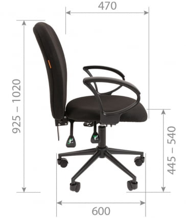 Офисное кресло CHAIRMAN 9801 BLACK C-2 Серый_4