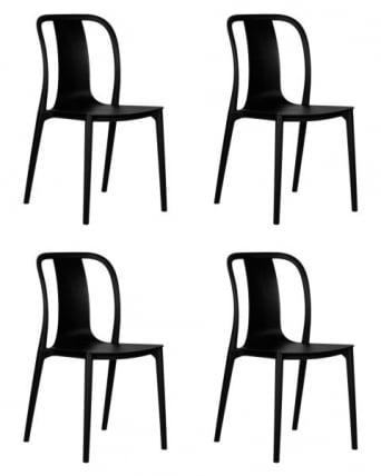 Стул обеденный ДОБРИН АДЭМ (черный) 4 шт / DOBRIN ADAM_0