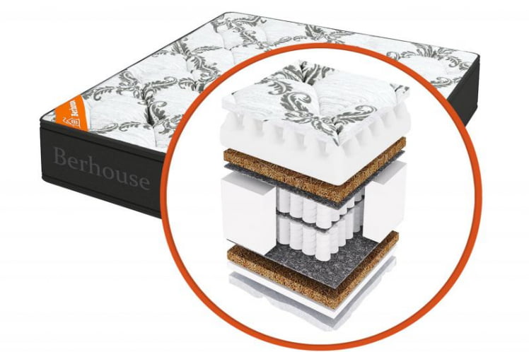 Матрас Валенсия ЗАСоня Грай Нигхт (Берхоусе) Размер: 2000х1950 мм / ZAСоня Gray Night (Berhouse)_0
