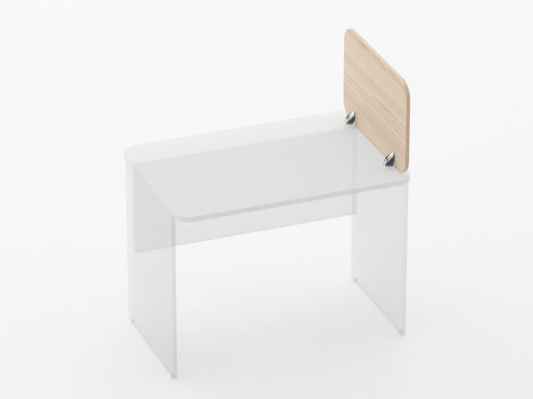 Экран разделительный прямой Glassy 5.14.06 Дуб молочный_0