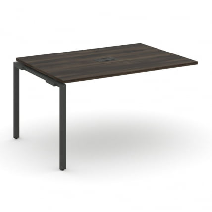 Проходной наборный элемент переговорного стола CONCEPT CN.NPRG-013 Дуб Мали Антрацит_0