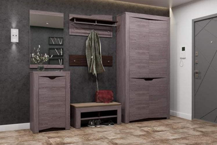 Вешалка Лючия 33.24 Ясень анкор темный Венге_1