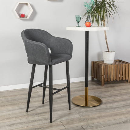 Кресло Бар Oscar Б темно-серый/черный_6