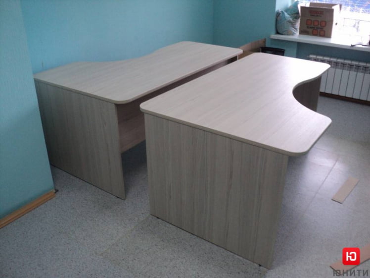 Стол угловой Glassy 1.14.16Л Туя_1