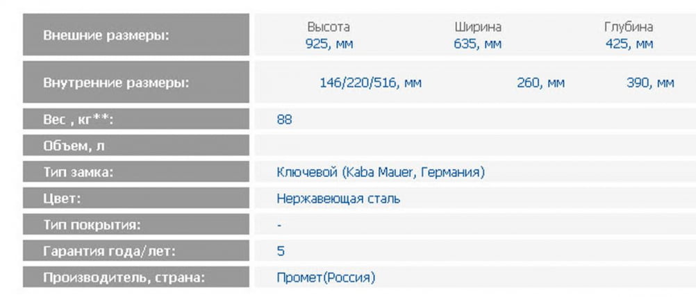 Депозитная ячейка DB-6/3S_1
