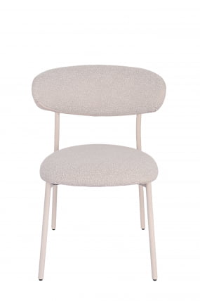 Стул обеденный Айла серый белые ножки / Ayla_2