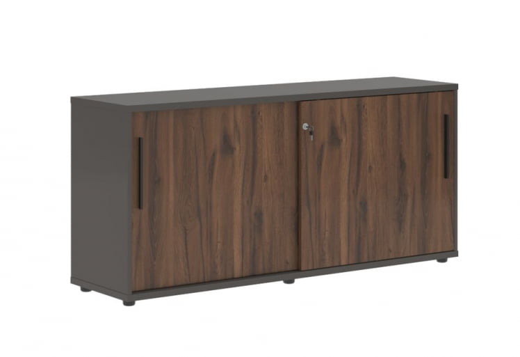 Шкаф с дверьми-купе ЕДИС ЕЛC 1643 Дуб Денвер темный Черный Мокко / EDIS ELC_0