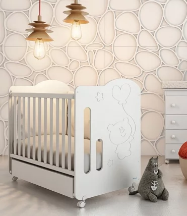 Кровать Micuna Globito 120x60 White_1