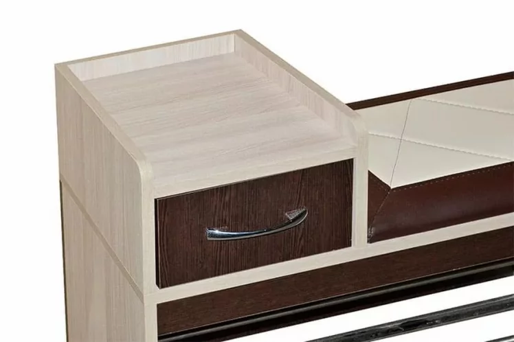 Тумба Ольга 5 Ясень шимо светлый Венге_2