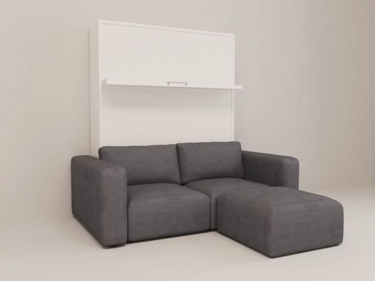 Диван-кровать трансформер Смарт 1 с пуфом К 1400 Венге_2