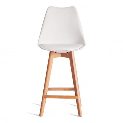 Стул барный TULIP BAR (mod. C1014H-1) / 2 шт. в упаковке пластик/дерево, 42 х 47,5 х 104 см, White (Белый) 70029/ натуральный_5