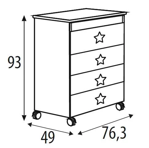 Комод Micuna Dolce Luce пеленальный B-1673 white/sand_3