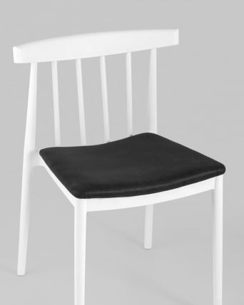 Стул пластиковый Ranch с мягким сиденьем Белый_7