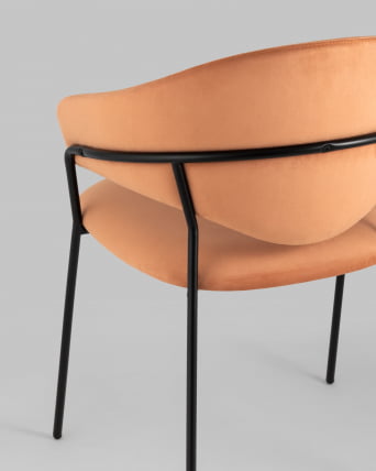 Стул Алексис велюр Оранжевый_6