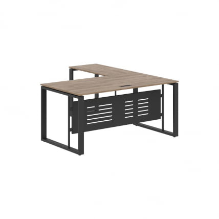 Стол с боковой приставкой ENIO ECT 1619M Кария Пальмира/Антрацит_1