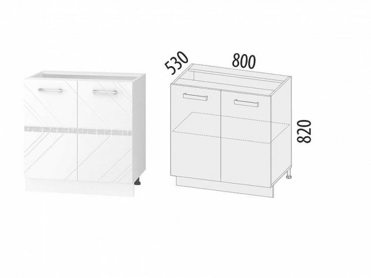 Напольный шкаф Бьянка 102.60_1