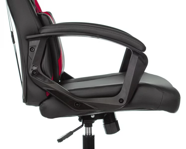 Геймерское кресло Бюрократ ZOMBIE DRIVER Черный-красный_8