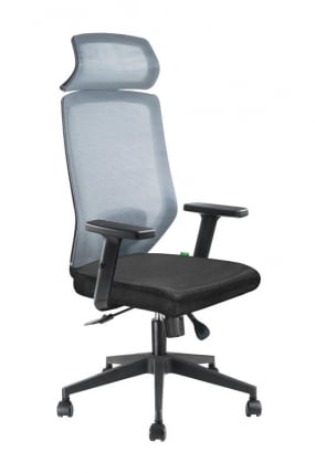 Кресло Бронте А755 Луксе Серый/Черный / Bronte A755 Luxe_0