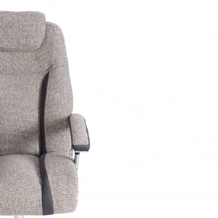 Кресло офисное Труст (макс) ткань, серый/серый, МДЖ190-21/ТВ-12 / Trust (max) MJ190-21/TW-12_5