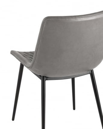 Стул Деймон экокожа Серый_6