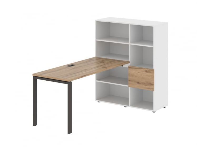 Рабочая станция EDIS EURST 1115 Дуб Денвер светлый Мокко Белый_0