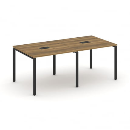 Стол переговорный (2 столешницы) CONCEPT CN.PRG-021 Сандал Янтарный Черный_0