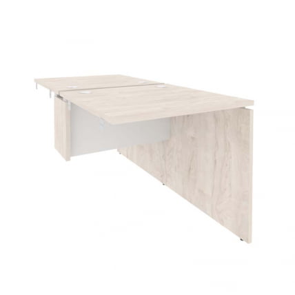 Стол-приставка двойной к опорным элементам ONIX O.D.SPR-0.8 Денвер Светлый/Белый_0