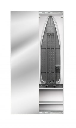 Шкаф со встроенной гладильной доской Iron Box Print (левый, купе) Беленый дуб_1