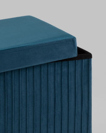 Пуф складной с ящиком Store Square Синий_5