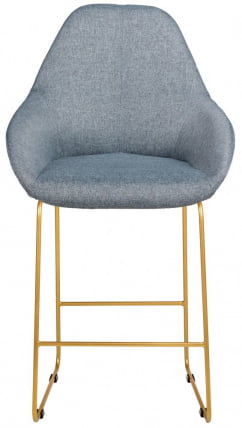 Стул барный Kent (Б) Грей/Линк Золото_2
