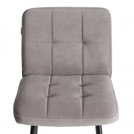 Полубарный стул Medeo/Медео велюр, серый, 29, 42х56х102 см_5