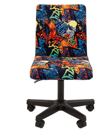 Детское кресло CХАИРМАН ТИН (КИДС) 109 черный пластик CРАЗЙ / CHAIRMAN (KIDS) CRAZY_1