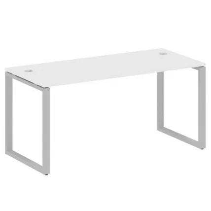 Стол письменный на О-образном м/к METAL SYSTEM БО.СП-4 Белый/Серый_0