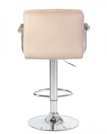 Стул барный DOBRIN KRUGER ARM (бежевый велюр (MJ9-10)) 2 шт_5