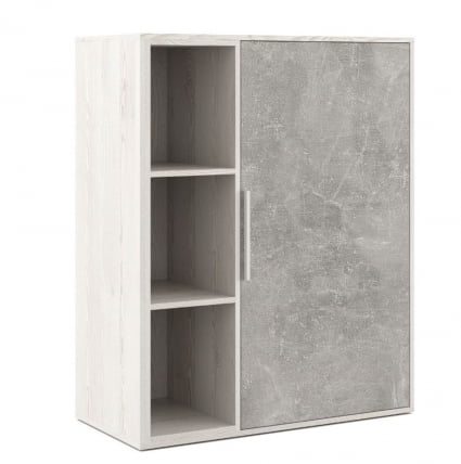 Шкаф средний с вертикальной нишей B-TONE BTN36151031 Сосна Бетон светлый_0