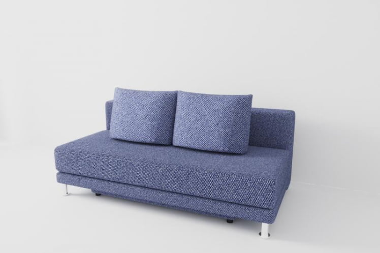 Диван Стандарт без подлокотников (Berhouse) Цвет фасада: Виолет; Тип: Прямой; Материал фасада: Рогожка_0