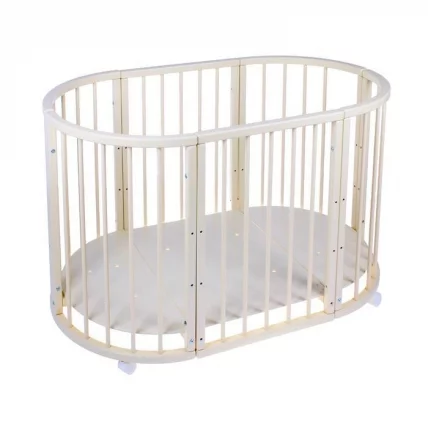 Кровать-трансформер 6-в-1 Merry Happy 01 Слоновая кость_0