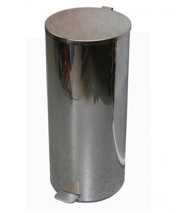 Урна с педалью 50 л (хром)_0