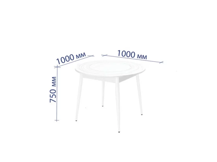 Стол обеденный раскладной Орфей 41 Белый шпон_4