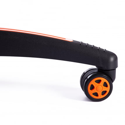 Кресло RACER кож/зам/ткань, металлик/оранжевый, 36/07_17