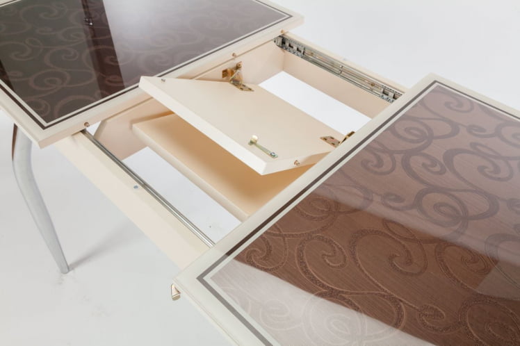 Столешница Чикаго КЗ (6191) крем,завитки бронза_2