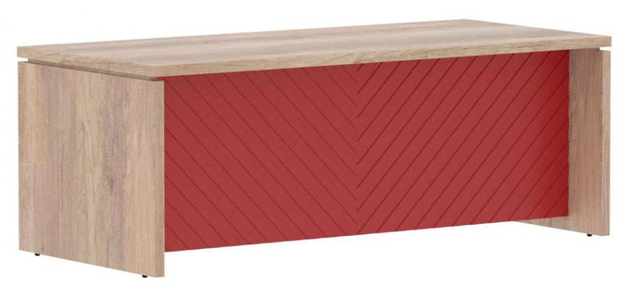 Стол руководителя Torr LUX TLST 209H Дуб Каньон Красный_0