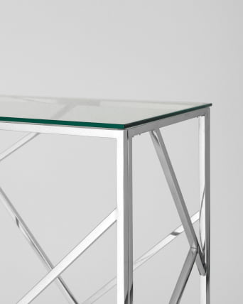 Консоль АРТ ДЕКО 120*40 Серебро_4