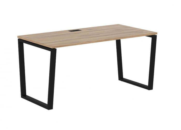 Стол письменный EDIS EVST 1580 Дуб Денвер светлый Черный_0