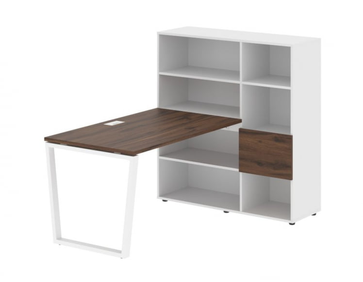 Рабочая станция EDIS EVRST 1213 Дуб Денвер темный Белый Белый_0