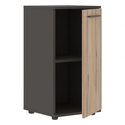 Шкаф колонка с глухой малой дверью ЕДИС ЕЛCС 42.1 Дуб Денвер светлый Мокко Мокко / EDIS ELCS_1