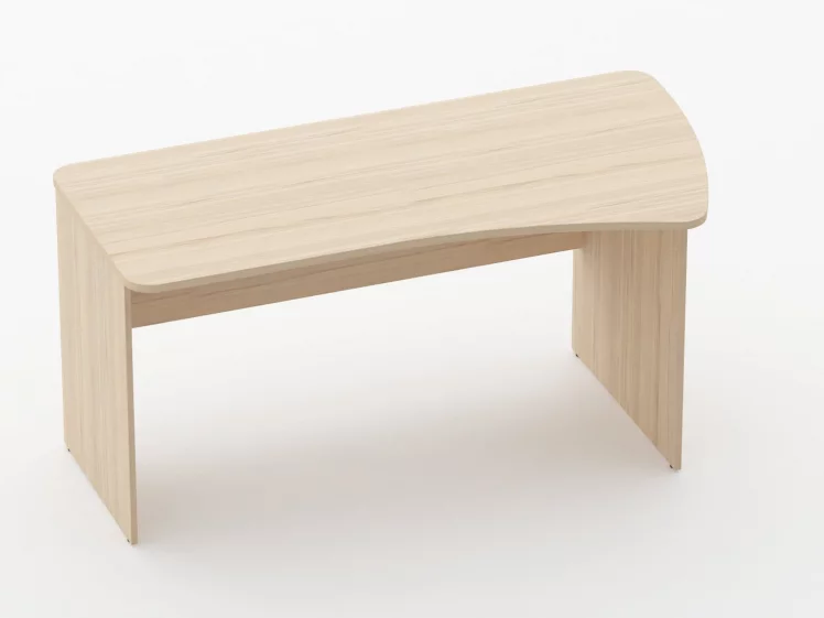 Стол эргономичный Glassy 1.12.16Пр Орех_0